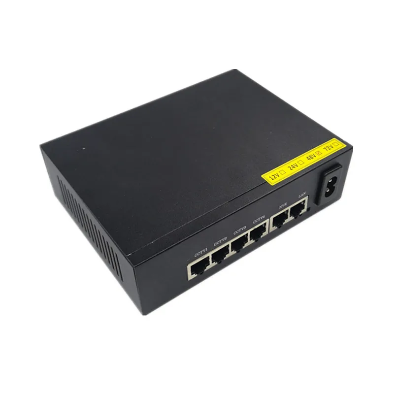 

POE 48v 10 port gigabit unmanaged poe switch 8*10/100 mbps POE poort; 2*10/100/1000 mbps UP Link poort; NVR poort 280M