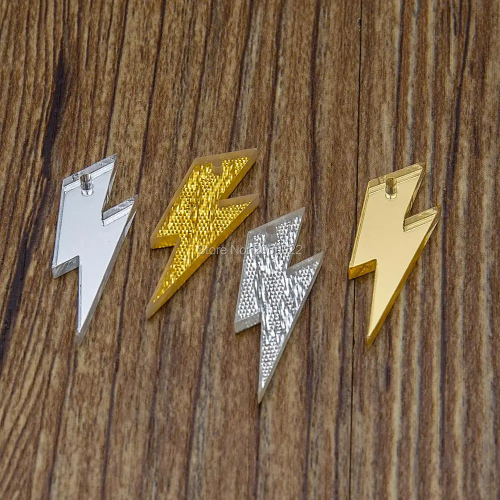 Acrylic  lightning bolt Keychain Blanks,Laser Cut key chains,ear rings