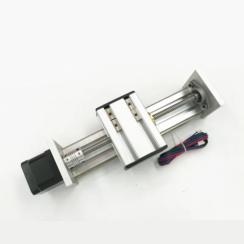 Z axis Slide rail kit with NEMA17 stepper motor 100/200/300mm effective stroke TR8 lead screw for CNC Reprap 3D printer