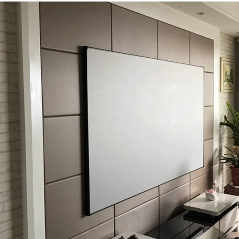 F2169CW 16:9 HDTV Format 4K Dünne Lünette Festen Rahmen Projektion Bildschirm mit Kino Weiß