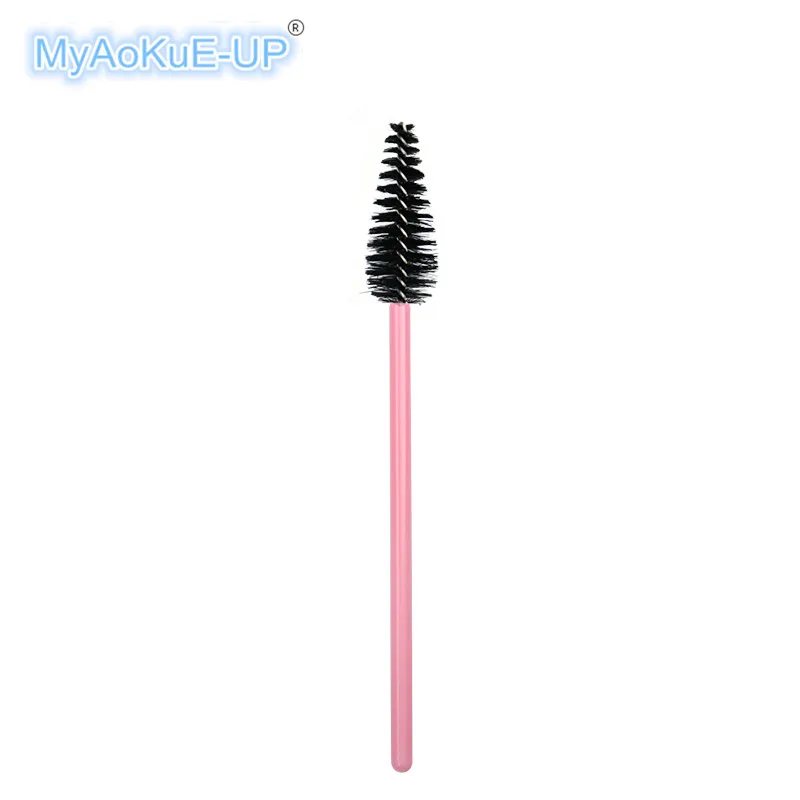 200 Pcs Wholesale Water Drop Shape Disposable Nylon Mascara Wands 4 Mix Color Lashes Makeup Brushes Eyelash Extension Tools