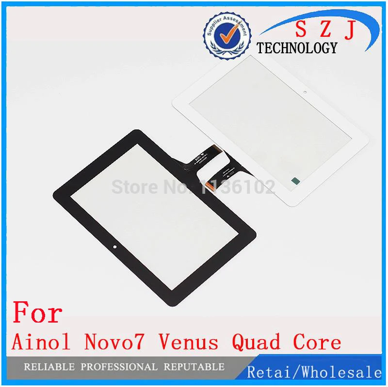 

New 7" inch for Ainol Novo7 NOVO 7 Venus Quad Core Tablet touch screen panel digitizer Sensor Glass Replacement Free Ship