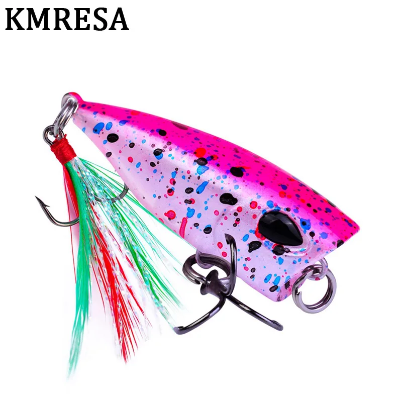 4.3cm/4g mini popper lure trout lures ultralight fishing lure topwater bait finesse Crankbait Wobbler Minnow  Isca Poper Pesca