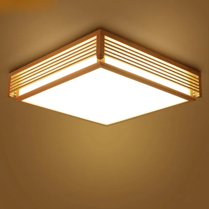  New Fashion Led Ceiling Lamp Bedroom Cozy Log Restaurant SMD 5730 Ceiling Lights Balcony Light Nordic Tatami Lighting Fixtu