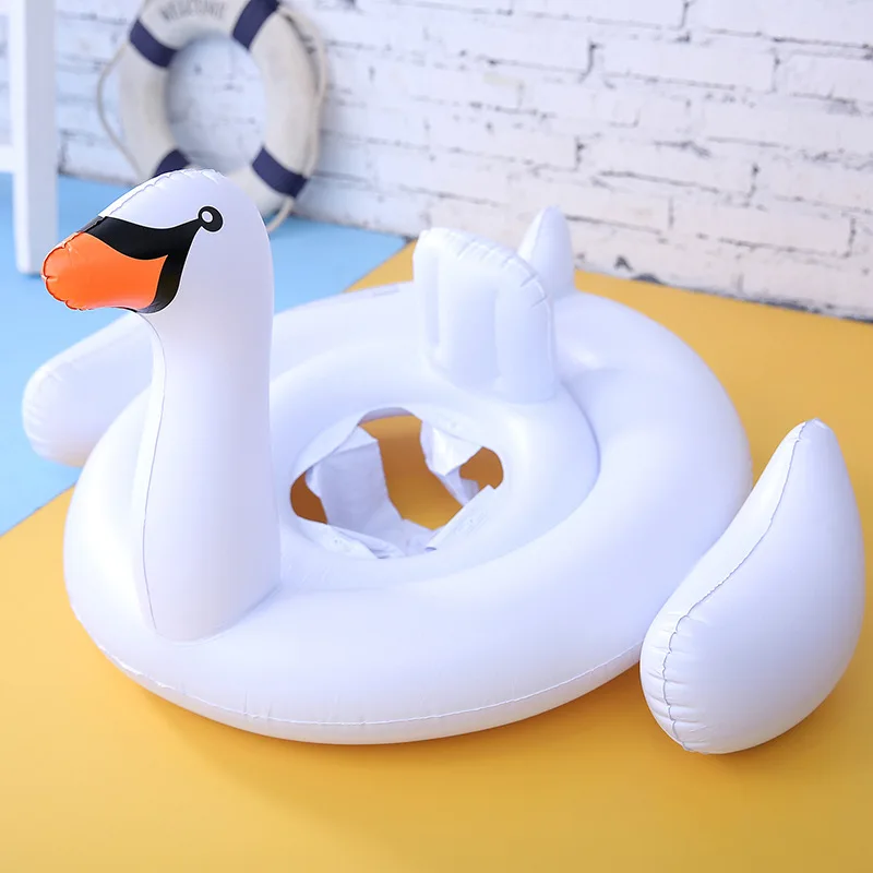 Baby Kids Swim Ring Pools Summer Water Toy Fun Kid's Floats For 0-4 Year Old Children Swimming Ring Flamingo Goose Figure Model