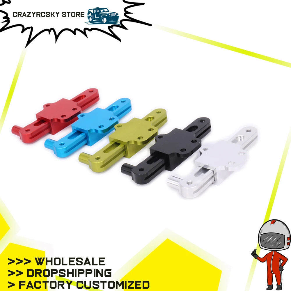 Lega di Sterzo Servo Saver Set Completo Crank Set Lavorato Per Hobby del Rc Modello di Auto 1-12 Wltoys 12428 12423 0010 FY03 Hopup Parti