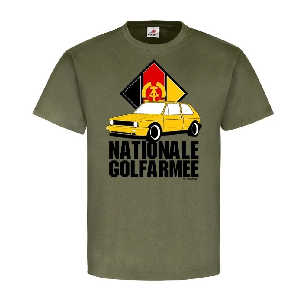 Short Sleeve Size Sleeve Top T-Shirt Men Nationale Golfarmee Golf 1 2 3 4 Auto Kfz Fan Club Volksarmee Nva Ddr t-Shirt