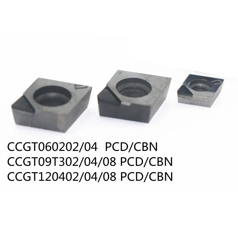 2pcs CCGT09T304 PCD Insert CBN CCMT060204 CCMT09T304 CCMT120404 431 Blade Diamond Internal turning tool lathe tools