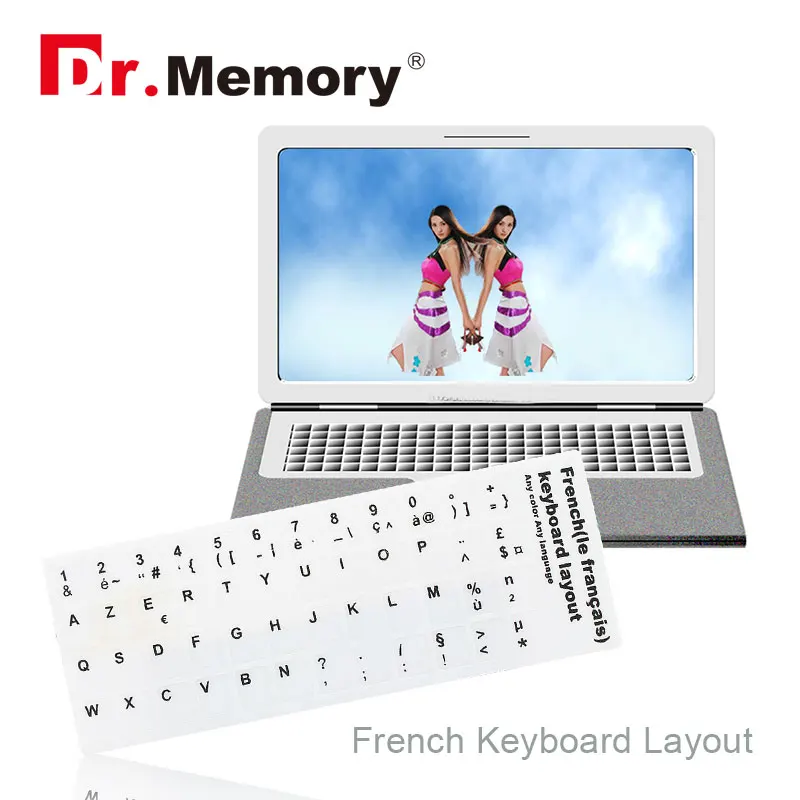 French laptop Keyboard Sticker Standard French Layout Durable Laptop Desktop Computer Keyboard Sticker