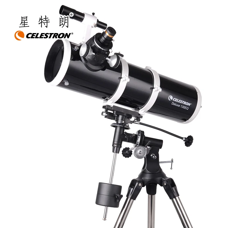 

Celestron Deluxe 130EQ Parabolic Lens Newton Reflective Astronomical Telescope EQ2 Equatorial Easy Setup 81045