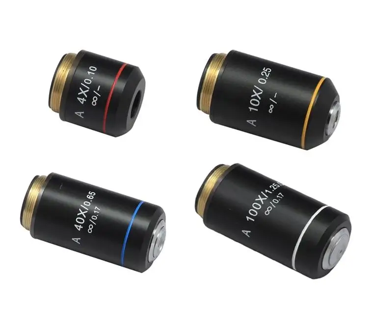 4X 10X 40X 100X Infinity Biological Microscope Achromatic Objective Lens Olympus Biomicroscope UIS2 infinity Optical System