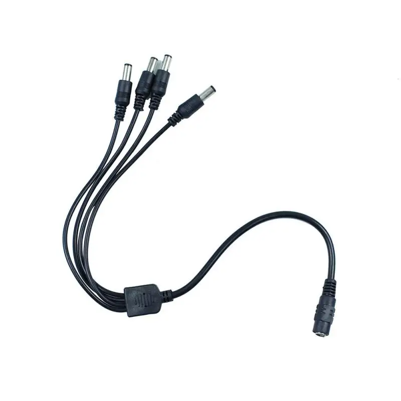 1pcs CCTV Security Camera 1 DC Female To 2/3/4/5 Male plug Power Cord adapter Connector Cable Splitter for  LED Strip