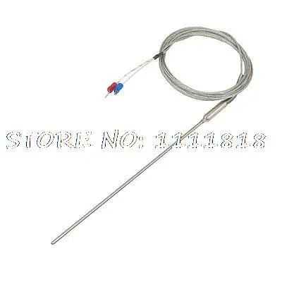 Liquid Measuring 190mm x 3mm K Type Earth Thermocouple Probe 2 Meters