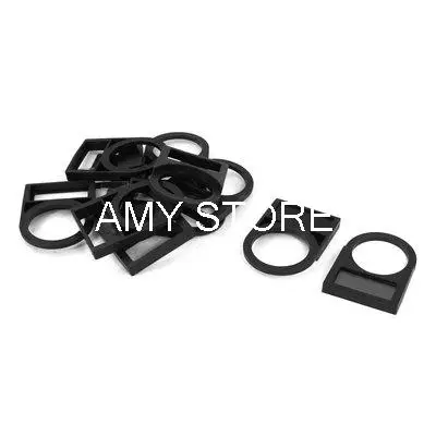 Protector de plástico negro para interruptor de botón, diámetro interior de 22mm, 10 Uds.
