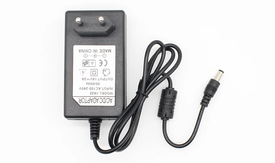 1PCS 18V 2A AC 100V-240V Konverter Adapter DC 18V 2A 2000mA Netzteil EU Stecker 5,5mm x 2,1-2,5mm – Detail 3