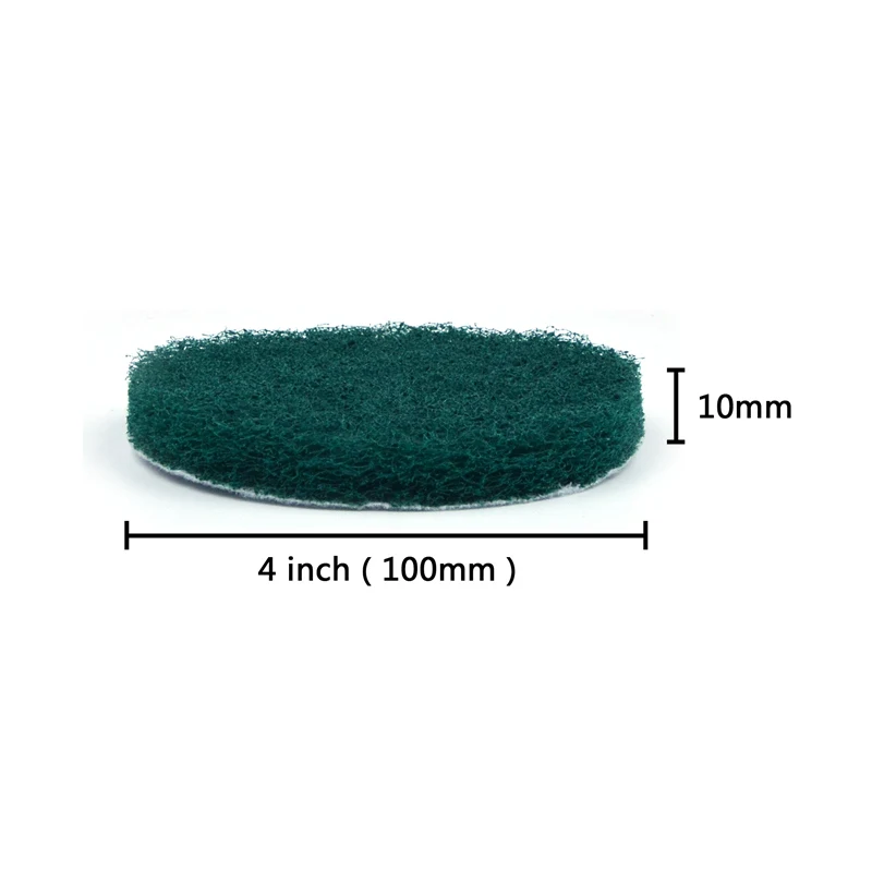 POLIWELL 6 CÁI 100mm Đa Năng Thông Tắc Đường Ống Lưng Công Nghiệp Cọ Rửa Miếng Lót Dày Vòng Nylon Vải để Vệ Sinh Dụng Cụ Mài
