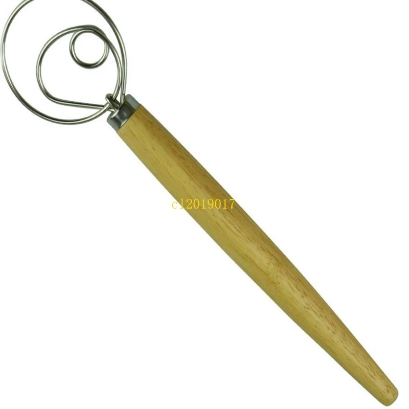 

300pcs/lot Original Kitchen 13 Inch Stainless Steel Dough Whisk Large Danish Bread Whisk#244