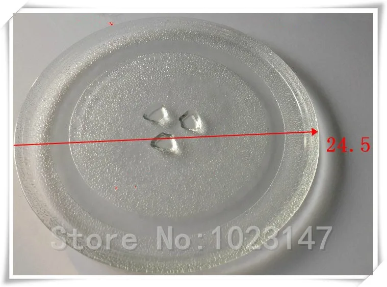 Microwave Oven 24.5cm Glass Plate Y Type Glass for Lg Galanz Midea Microwave Oven Witol Parts Accessories