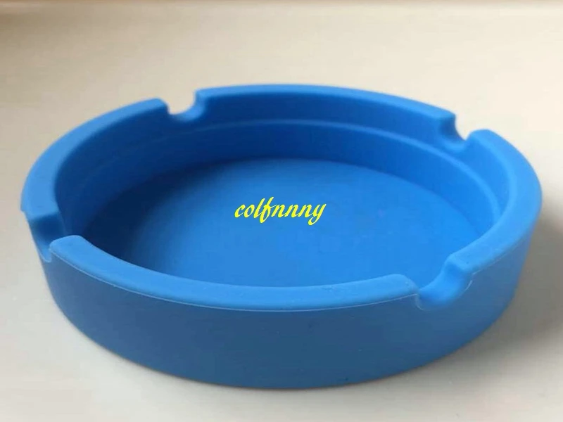 

500pcs/lot Fast shipping Men silicone ashtray pocket round soft eco-friendly rubber ashtray Holder unbreakable