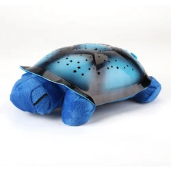 Pure Harmless Material Tortoise Stars Projector Night Light Musical Turtle Lamp For Baby Room Kid's Gift Toys Bedroom