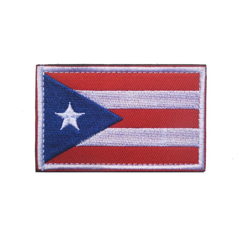 Embroidery Patches America Puerto Rico United States Argentina Mexico Brazil Canada Chile Venezuela Jamaica Cuba Dominican Patch