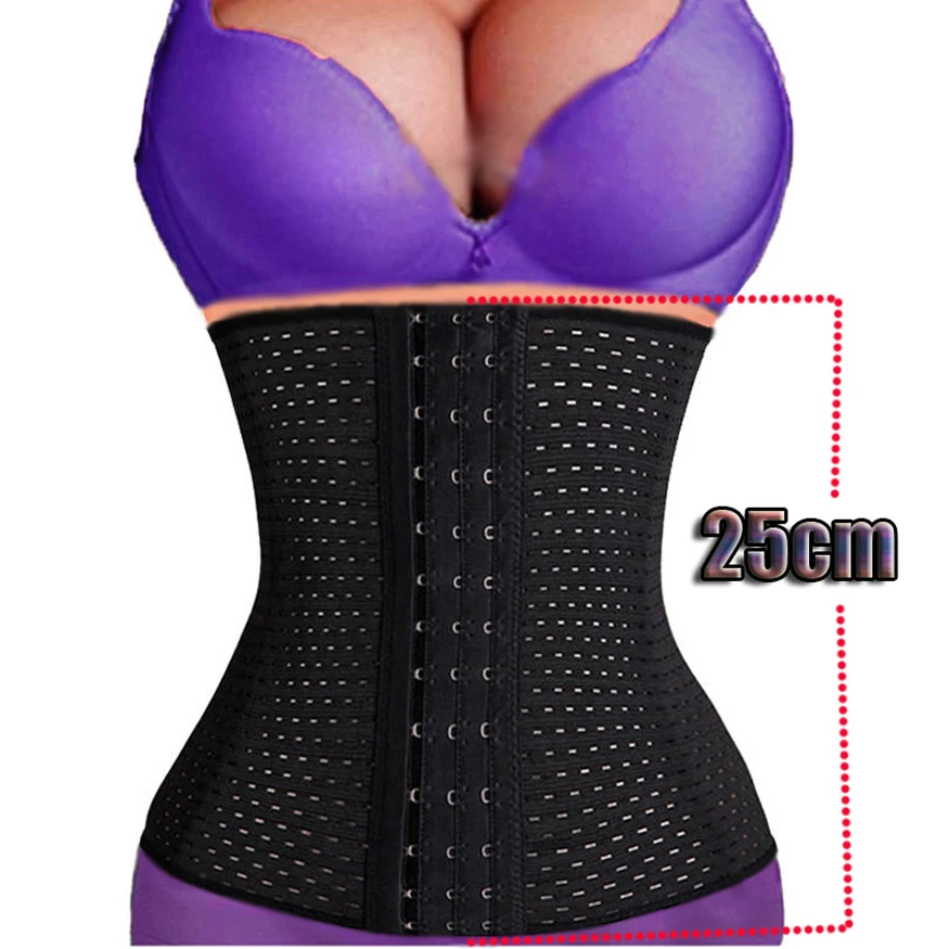 Hot sale Fajas Modeladoras Body Shaper Weight Loss Slimming Waist Trainer Belt Spiral Steel Boned Underbust Corset