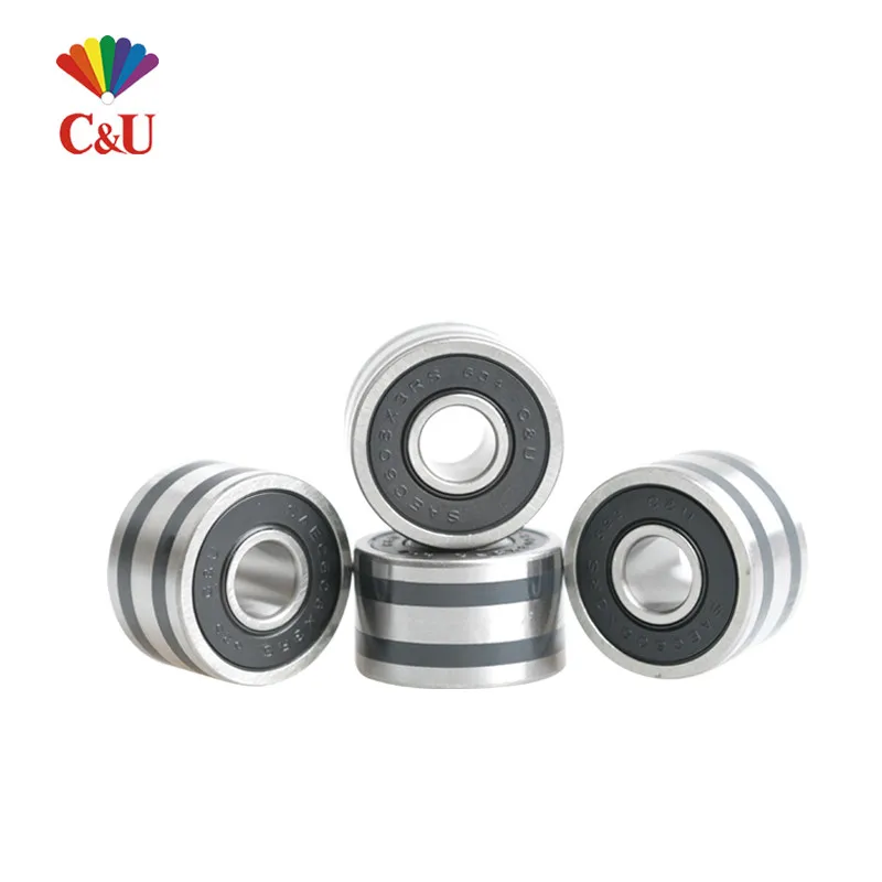 10 Stück C&U Hochgeschwindigkeits-Lager SAEC608X3-2RS für Auto-Lichtmaschinen, 8x23x14 mm, Autodynamo, Automobilmotorlager, 8 mm Durchmesser, 23 mm – Detail 1