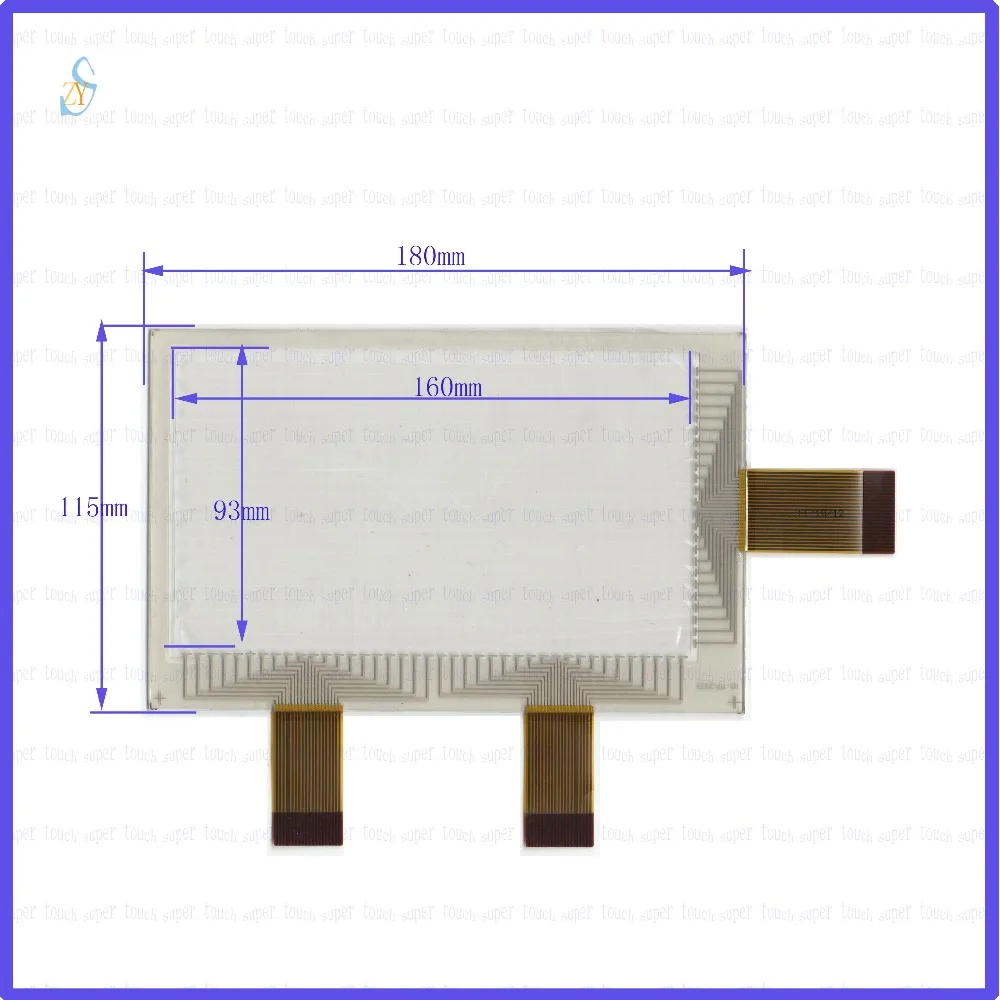 

ZhiYuSun M180115A1-TAK02 8inch touch panel for Car DVD, 180*115 GPS Navigator screen glass Industrial control touch screen