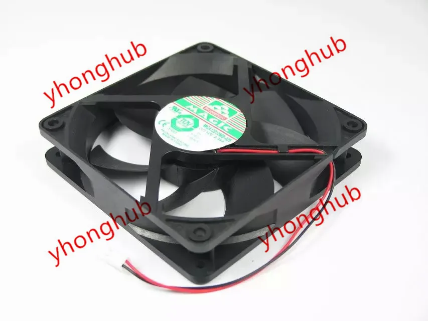 

MAGIC MGA12012MB-A25 DC 12V 0.38A 2-Wire 120x120x25mm Server Cooling Fan