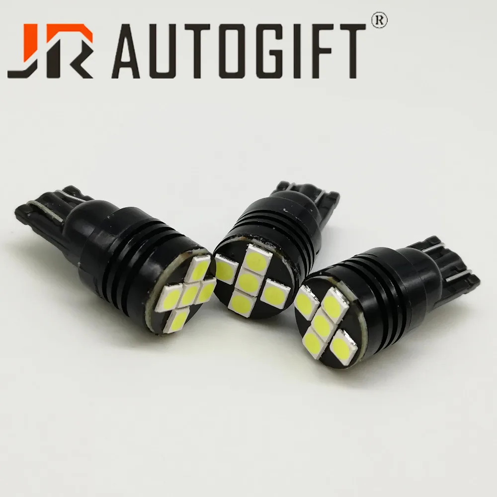 50pcs Wholesale High Quality T10 W5W 5 SMD 3030 12V-24V Car Wedge Lights 192 501 5SMD 5 LED  Bulb Auto Lamps white