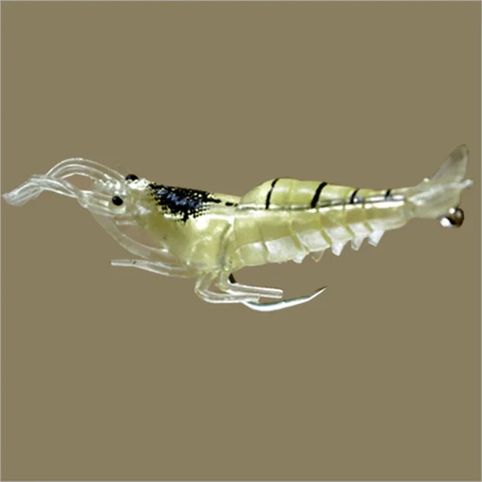 wholesale 30pcs/lot 4cm 1.5g shrimp bait simulation soft smell hooked shrimp lures bait artificial faked shrimp fishing tackle