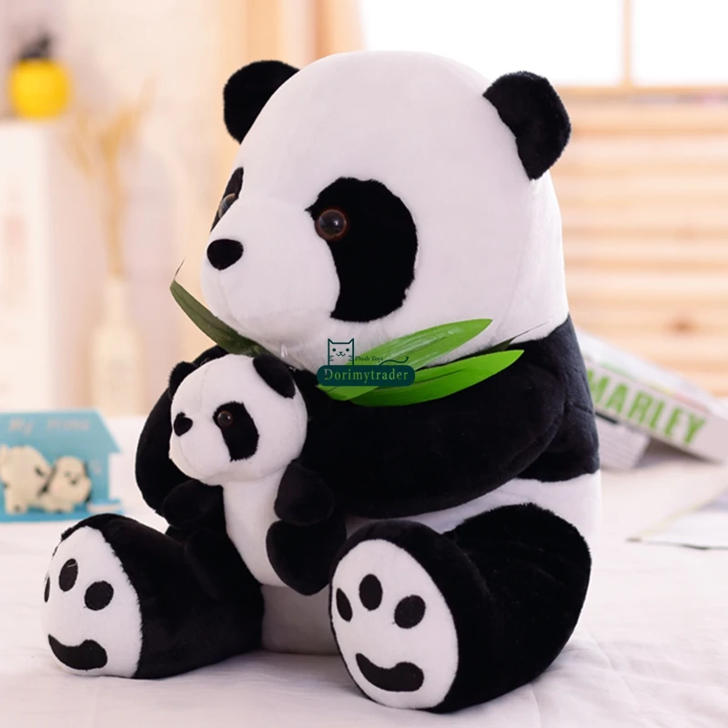 

Dorimytrader 28'' / 70cm Giant Emulational Animal Panda Toy Stuffed Soft Plush Mom and Kid Bear 2 Sizes Free Shipping DY60928