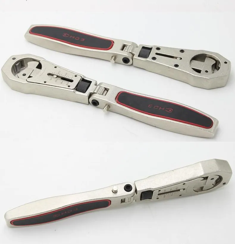 XLTOWN 180 folding ratsche 25mm multi-funktion klapp schlüssel einstellbare ratsche manuellen werkzeug einstellbar wrench