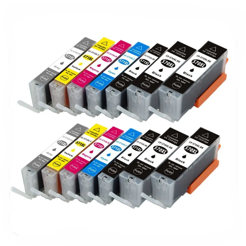 

14x Compatible Canon PGI-570XL/CLI-571XL Ink Cartridges for Canon PIXMA MG5750 MG5751 MG5752 MG5753 MG6850 MG6851 MG6852 MG6853