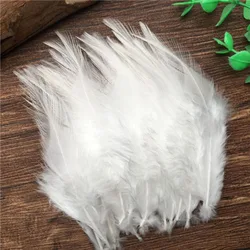 Vendita calda 50 pz colore bianco 10-15cm fagiano piuma di pollo per artigianato fai da te gallo Plumas gioielli Dreamcather orecchino decorazione