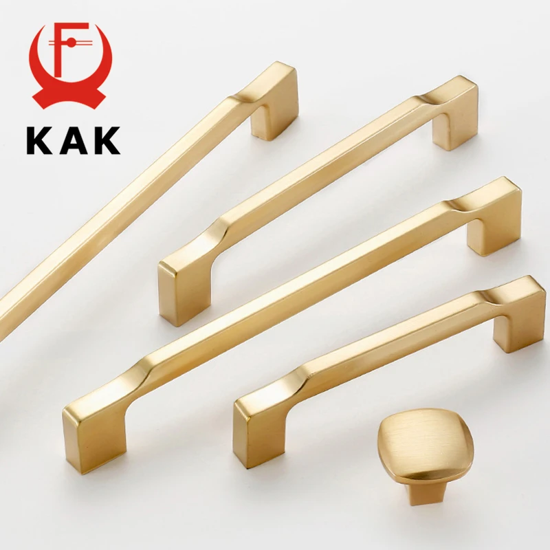 KAK-Zinc Alloy Pearl Gold Cabos de Armário, Maçanetas de Cozinha, Gaveta, Armário, Maçanetas, Móveis Hardware