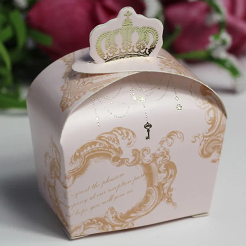 

100pcs European Candy Box Creative Wedding Gift Package Birthday Party Favor Supplies Paper Kraft