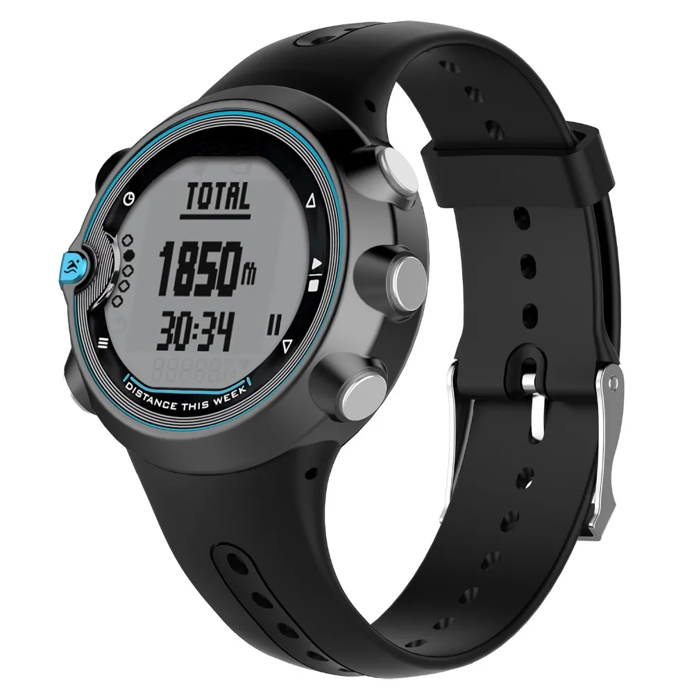 Silicone de substituição pulseira de pulseira de relógio para garmin nadar esportes relógio com ferramentas fácil instalar