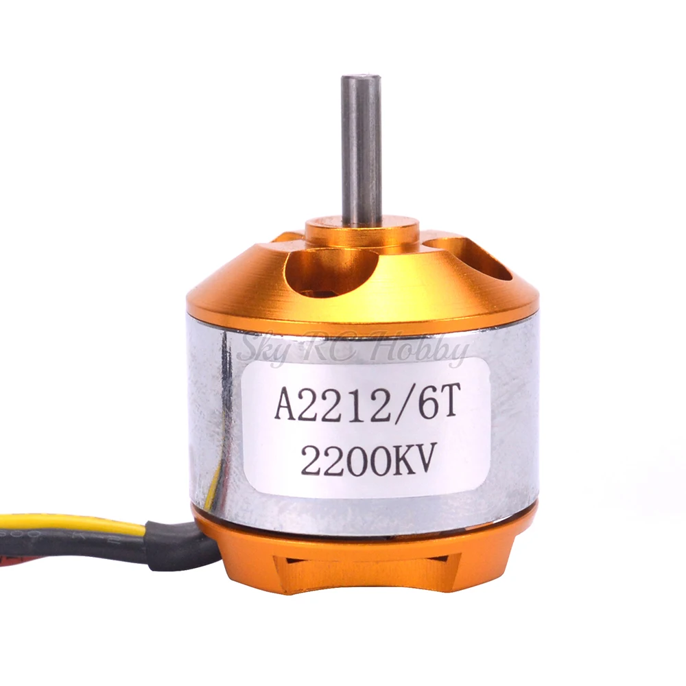 A2212 2212 2200KV XXD 6T 2-3S Brushless Motor Outrunner Motors For RC Aircraft Plane Airplane Multi-copter