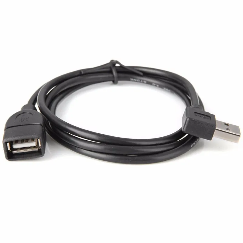 High Quality Reversible Design 100cm/1m USB 2.0 Left & Right Angled 90 Degree Male to Female Extension Cable