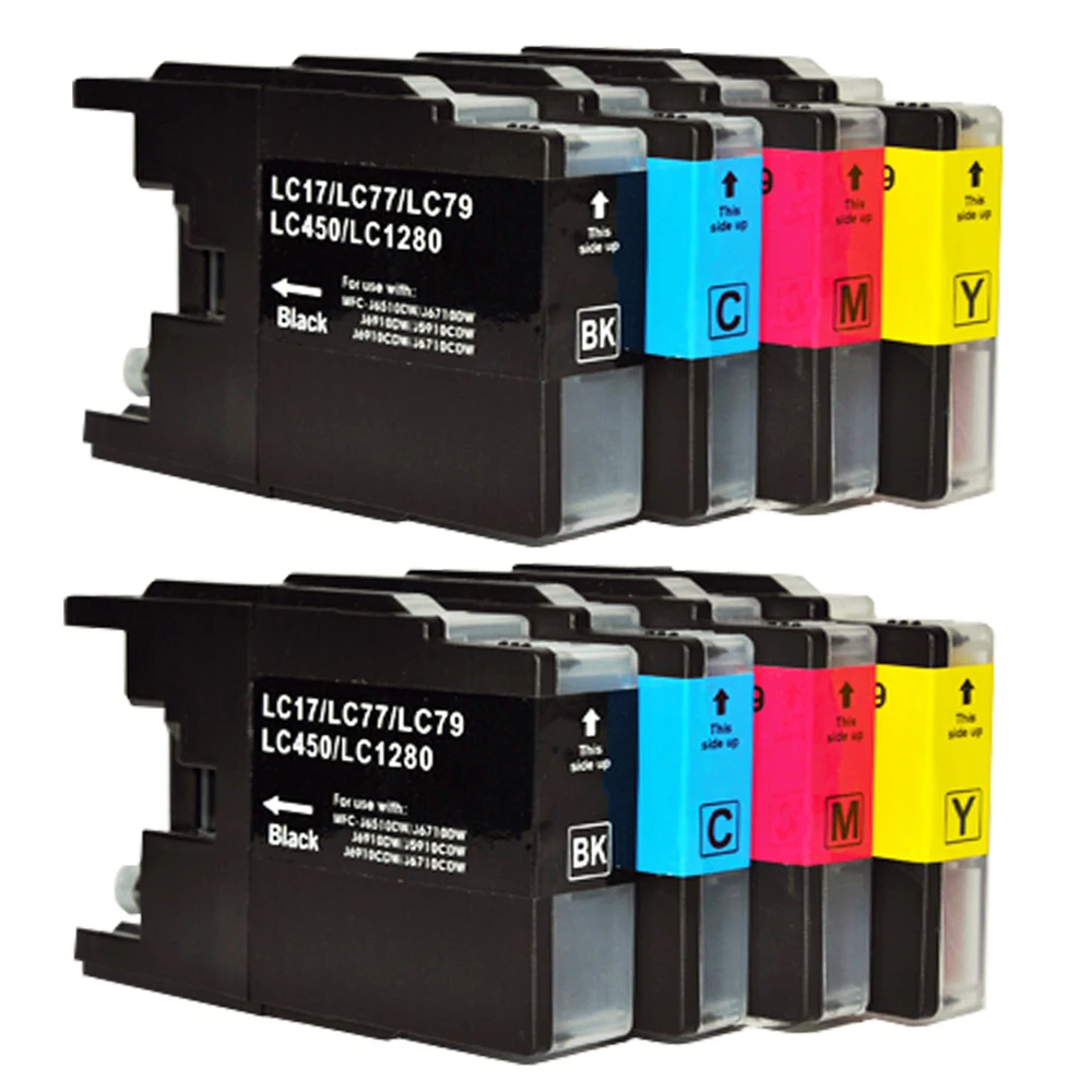 

8x Новый совместимый картридж LC12 LC40 LC71 LC73 LC75 LC400 LC1220 LC1240 MFC-J430W