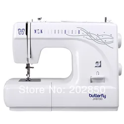 Free shipping  butterfly  household sewing machine,multi-function sewing machine+Quality warranty+whole life technical support