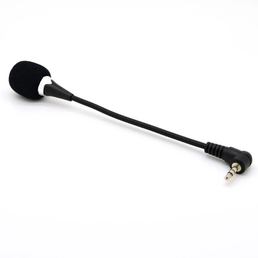 3.5 MM Jack Mini elastyczna szyjka mikrofon z Mic dla PC Laptop MSN Skype Notebook Tablet mikrofony Audio Mini zewnętrzna mic