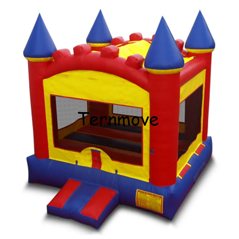 Castillo hinchable inflable para saltar, trampolín inflable para uso residencial en parque, rebotador inflable al aire libre, puente, casa