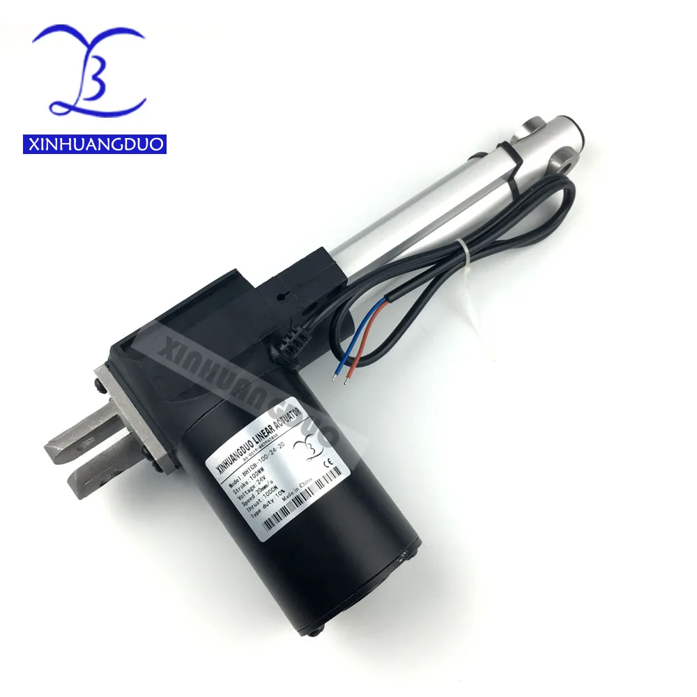 12V/24V 100mm /4inch micro linear actuator electric linear actuator thrust 5000N / 500KG / 1100LBS TV lift  dc motor