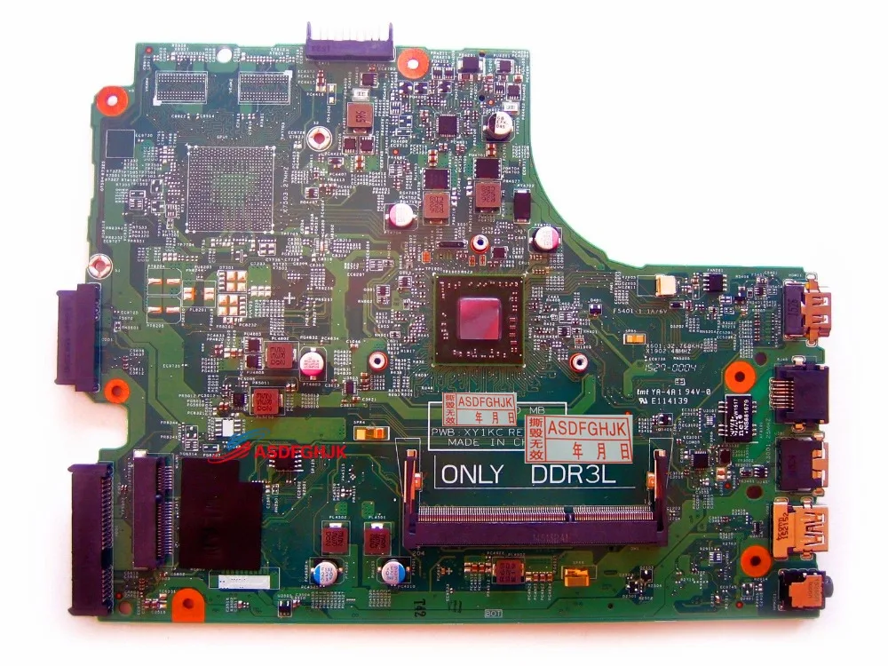 

Genuine FOR Dell INSPIRON 15 3541 laptop motherboard with A6 CPU F27GH 0F27GH 13283-1 XY1KC 0XY1KC 100% TESED OK