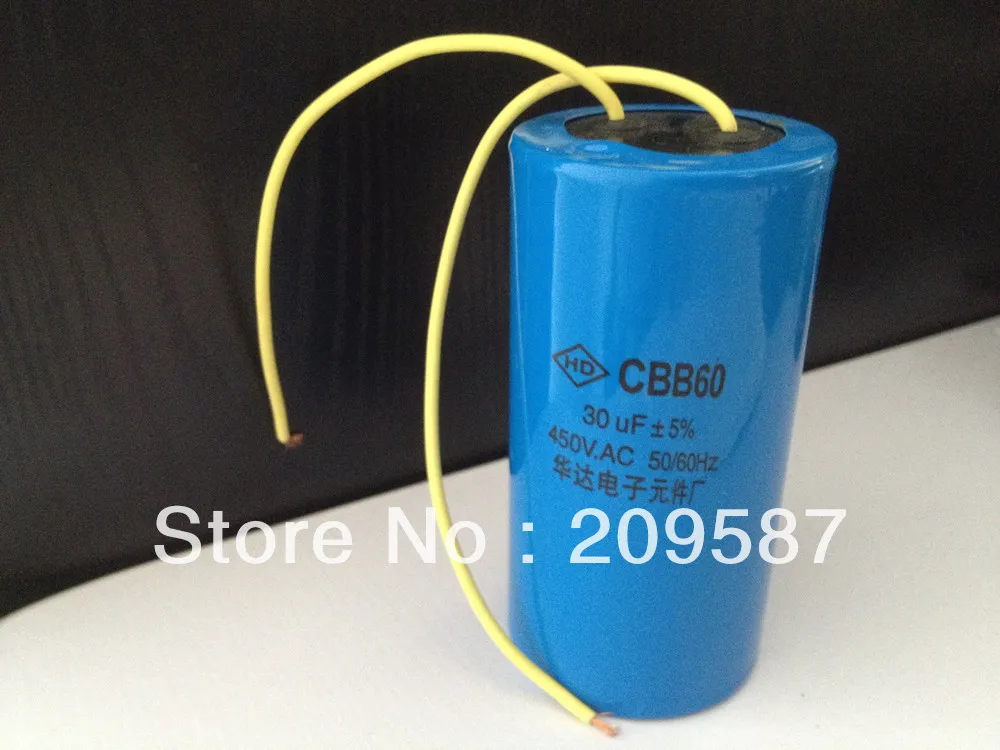 AC มอเตอร์ Capacitor เครื่องซักผ้าสตาร์ท CBB60 450VAC 30UF