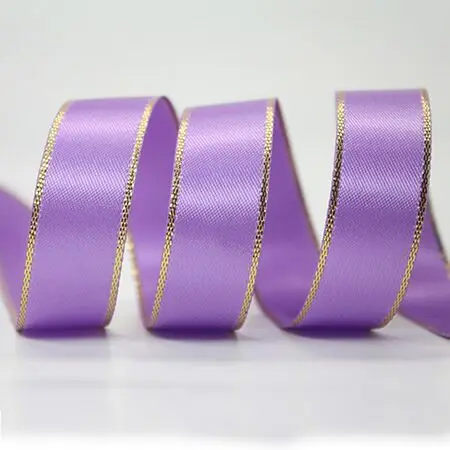 10 Yards 10MM/22MM/38MM Glitter Gold Edge Double Sided Satin Ribbon Christmas Decor Materials Hair Bows Gift Packing