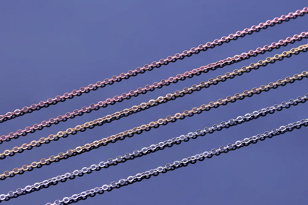 Wholesale 925 Sterling Silver 0.8mm Link Rolo Chains Necklace for Women 40cm,45cm ,50cm,55cm,60cm,Fashion Women\'s Jewelry Chains