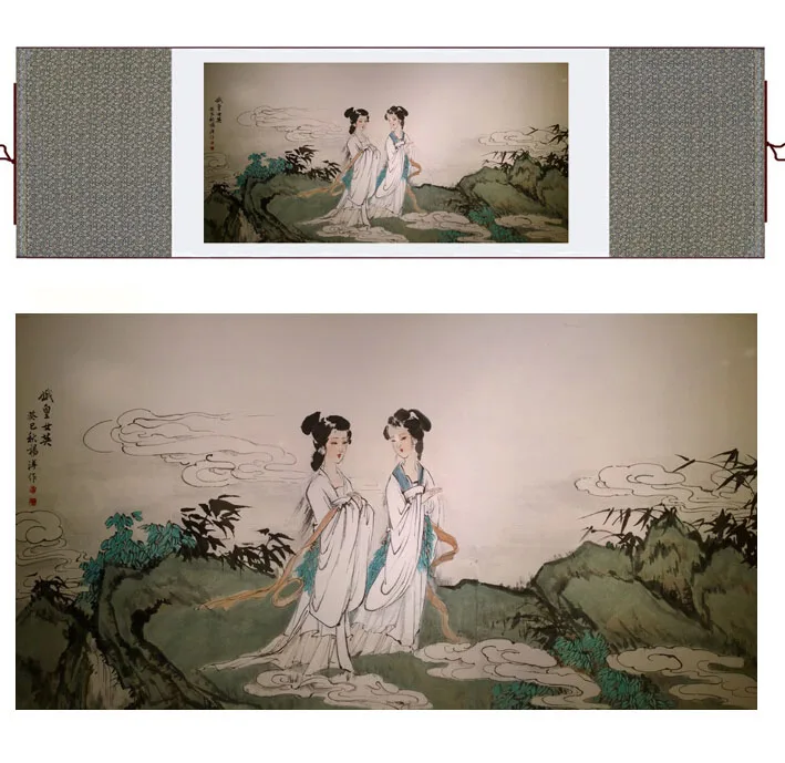 

portrait painting Home Office Decoration Chinese scroll painting women art paintingPrinted painting